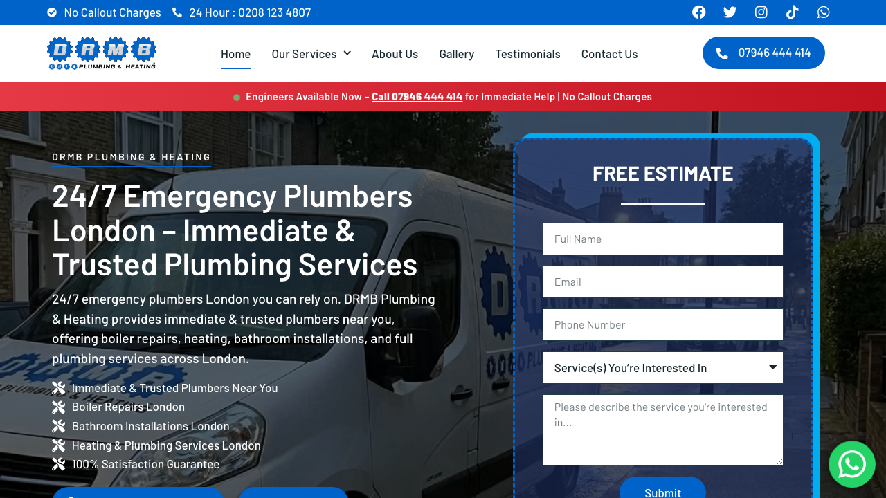 Elite Electrical Services website screenshot